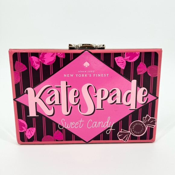Kate Spade New York Candy Shop Wrapper Sweet Candy Box Novelty Clutch - Picture 2 of 16